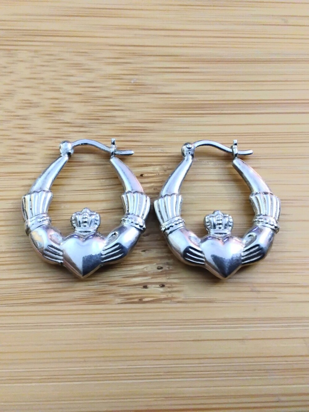 925 Silver Claddagh Earrings
